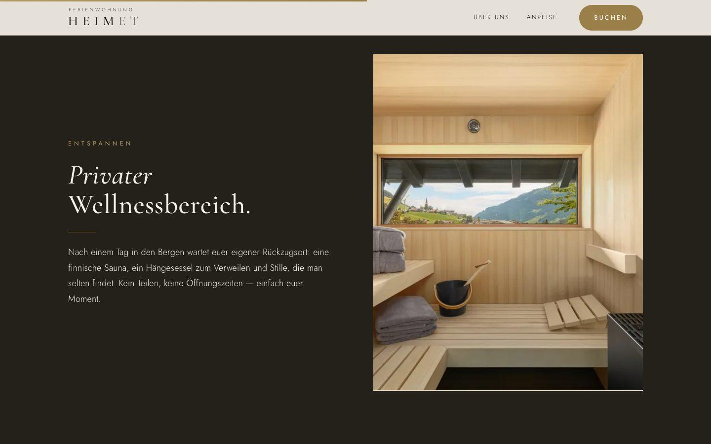 heimet.at, der private Wellnessbereich